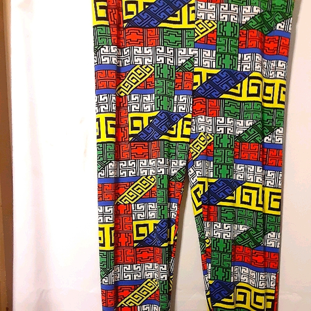Multi Greek Key casual pants - 3X